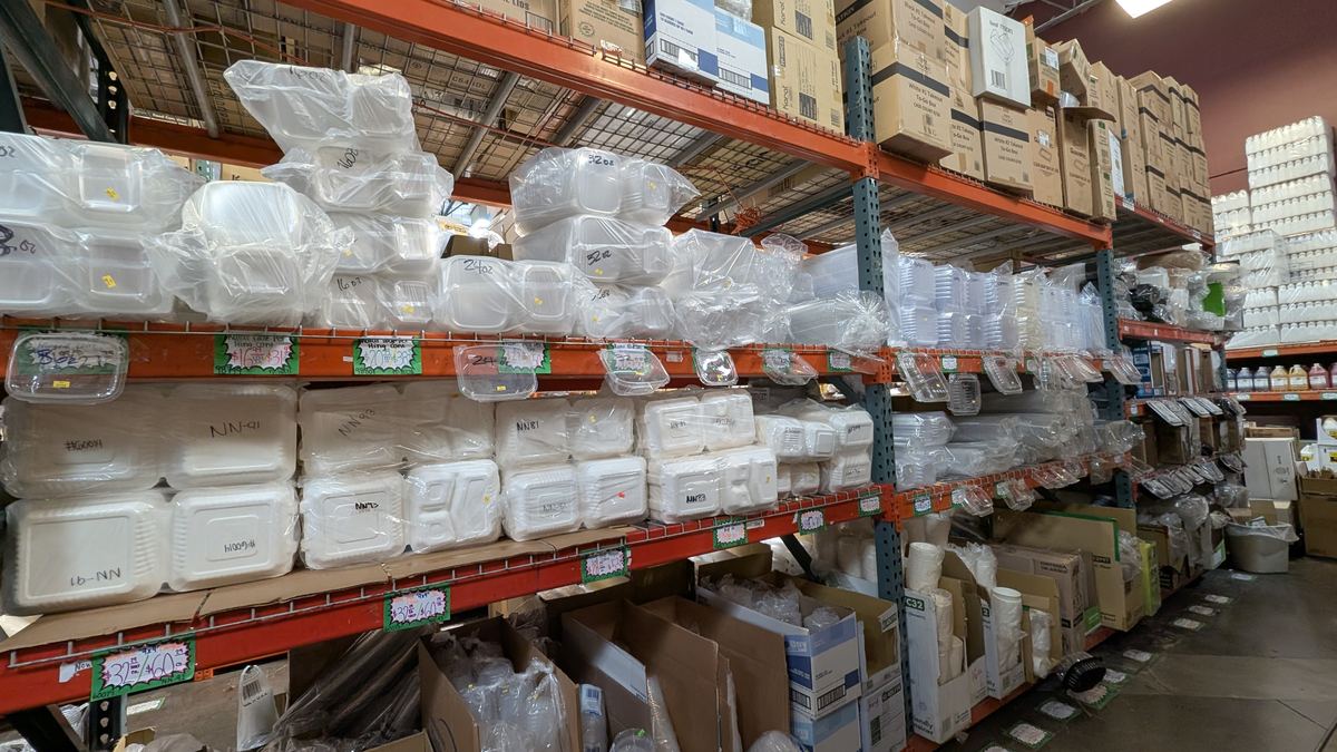 Aisle and supplies inside Central Cash & Carry, photo 2