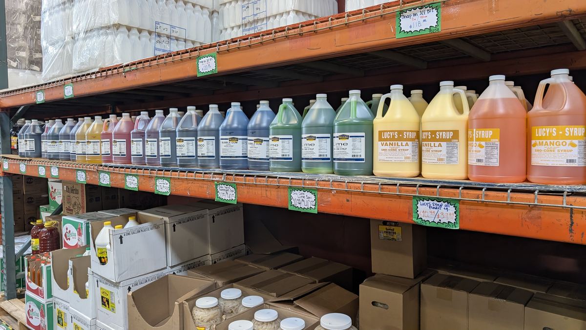 Aisle and supplies inside Central Cash & Carry, photo 4
