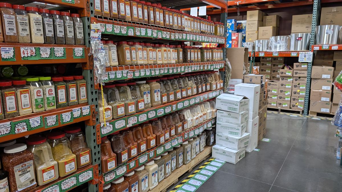 Aisle and supplies inside Central Cash & Carry, photo 7