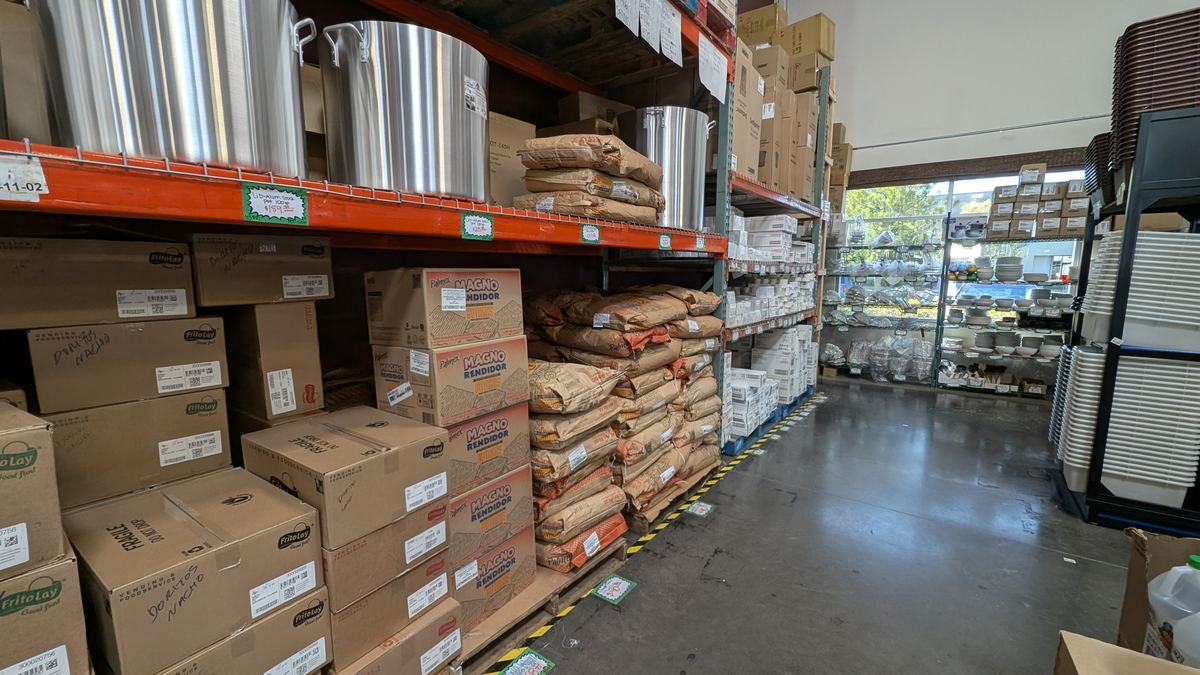 Aisle and supplies inside Central Cash & Carry, photo 8