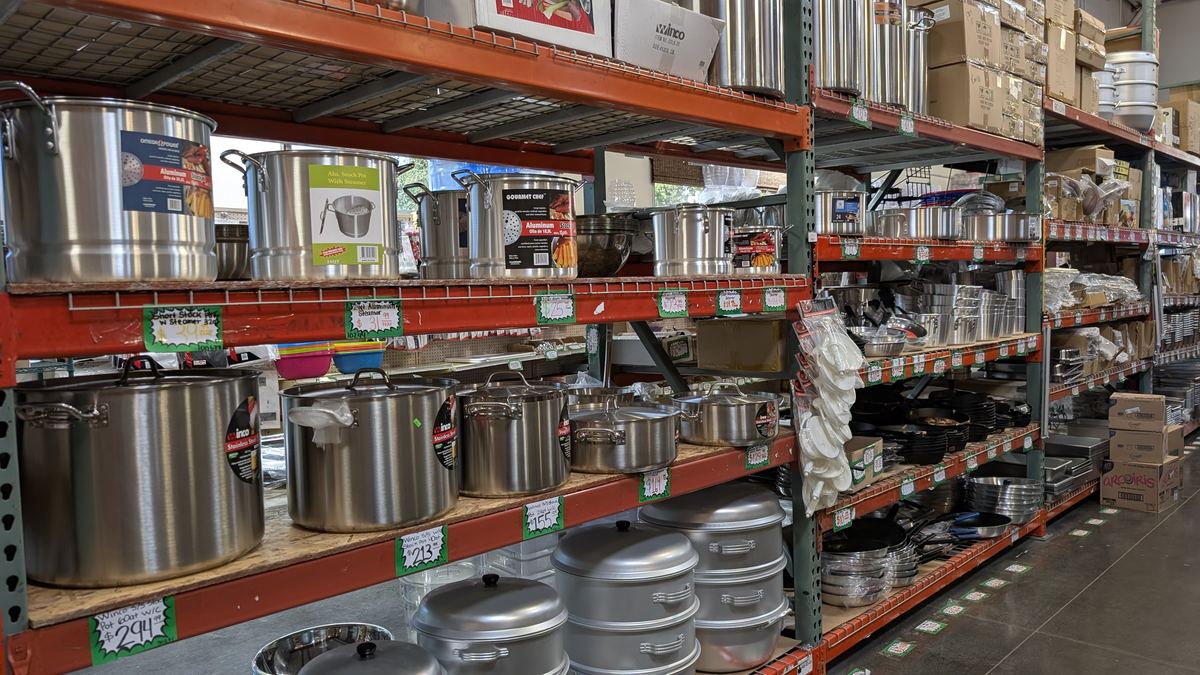 Aisle and supplies inside Central Cash & Carry, photo 9