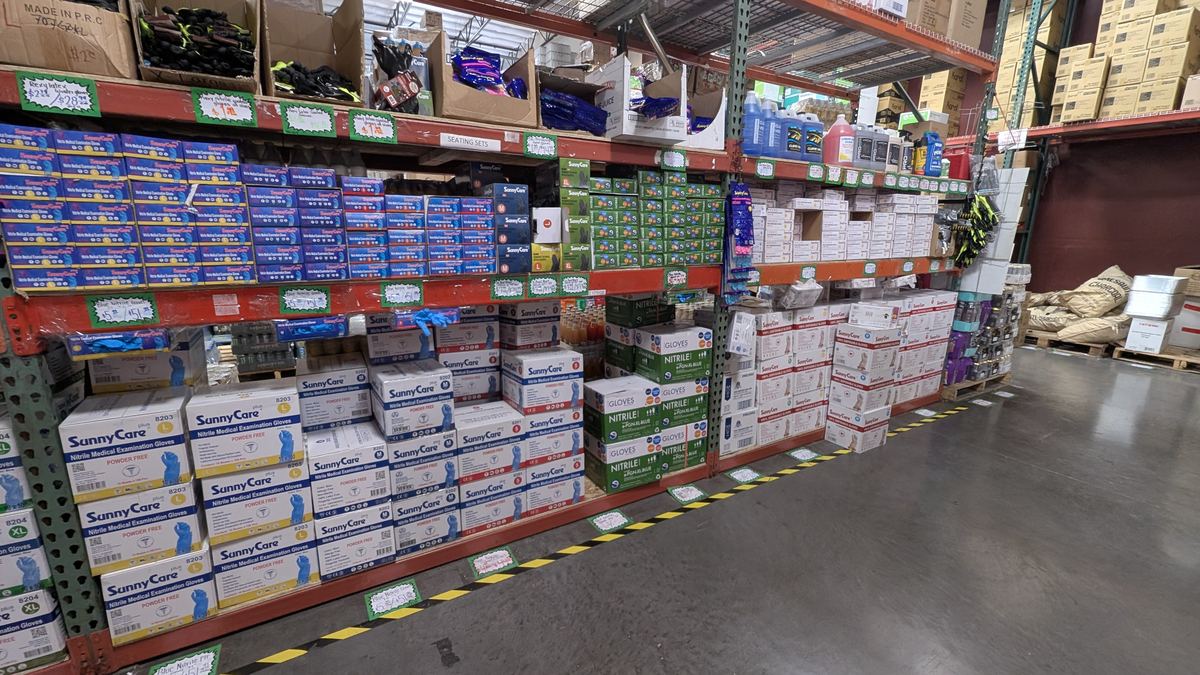 Aisle and supplies inside Central Cash & Carry, photo 17