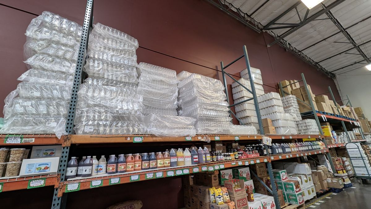 Aisle and supplies inside Central Cash & Carry, photo 24