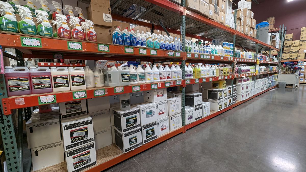 Aisle and supplies inside Central Cash & Carry, photo 31